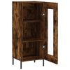 vidaXL Buffet Ch&ecirc;ne fum&eacute; 34,5x34x90 cm Bois d'ing&eacute;nierie