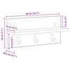 vidaXL Porte-manteau mural Ch&ecirc;ne artisanal 40 x 10,5 x 18 cm