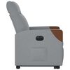 vidaXL Fauteuil inclinable &eacute;lectrique gris clair tissu