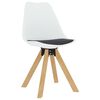vidaXL Ensemble de salle &agrave; manger 5 pcs Blanc et noir