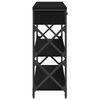 vidaXL Table Console avec tiroir Ch&ecirc;ne noir 100 x 28 x 75 cm