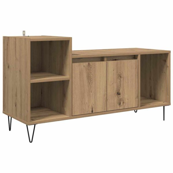 vidaXL Meuble TV Ch&ecirc;ne artisanal 100 x 35 x 55 cm Bois d'ing&eacute;nierie