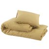 vidaXL Ensemble de housse de couette Taupe 135x200 cm Coton