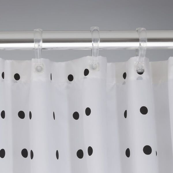 Sealskin Rideau de douche Speckles 180 cm Noir