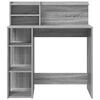 vidaXL Bureau Gris Sonoma 90 x 48 x 101,5 cm Bois d'ingénierie