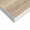 vidaXL &Eacute;tag&egrave;res flottantes 4 pcs ch&ecirc;ne et blanc 50x23x3,8 cm MDF