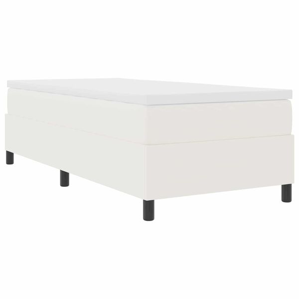 vidaXL Cadre de lit plateforme Cr&egrave;me 90 x 190 cm