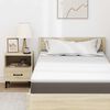 vidaXL Surmatelas Blanc 120 x 200 cm Tissu Jacquard