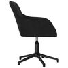 vidaXL Chaises pivotantes &agrave; manger lot de 2 Noir Velours