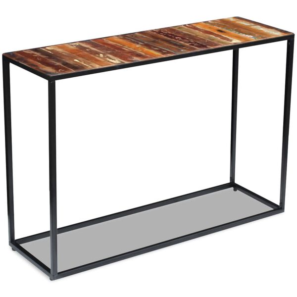 vidaXL Table console Bois de récupération massif 110x35x76 cm