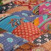 vidaXL Pouf Patchwork Tissu