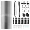 vidaXL Poteau de cl&ocirc;ture. 13 pcs Gris Acier