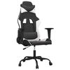 vidaXL Chaise de jeu Noir et blanc Similicuir