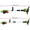 vidaXL Set outils &eacute;lectriques jardin sans fil 4pcs chargeurs/batteries