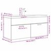 vidaXL Armoire de salle de bain Bois ancien 100 x 38,5 x 46 cm