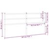 vidaXL T&ecirc;te de lit m&eacute;tal noir 180 cm