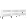 vidaXL Meuble TV blanc 150x30x44,5 cm bois d'ing&eacute;nierie