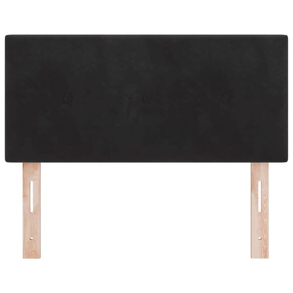 vidaXL T&ecirc;te de lit avec t&ecirc;te de lit Noir 80 cm Cuir synth&eacute;tique