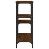 vidaXL Table console ch&ecirc;ne marron 102x29x75 cm bois d'ing&eacute;nierie