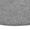vidaXL Gazon artificiel avec picots Dia.95 cm Gris Rond