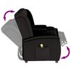 vidaXL Fauteuil de massage inclinable et porte-gobelets 4 places noir