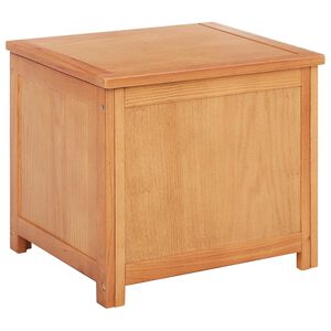 vidaXL Bo&icirc;te de rangement 50 x 45 x 45 cm Bois de ch&ecirc;ne massif
