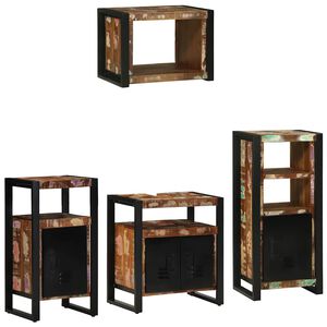 vidaXL Ensemble de mobilier de salle de bain 4 pi&egrave;ces
