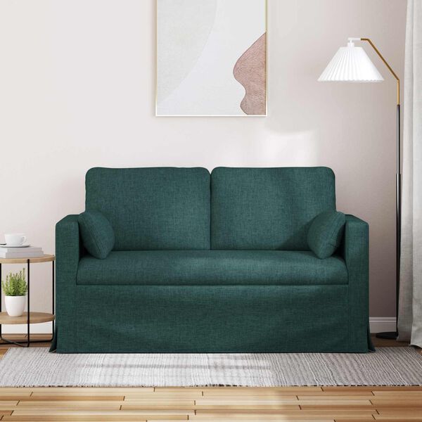 vidaXL Canap&eacute; Vert fonc&eacute;