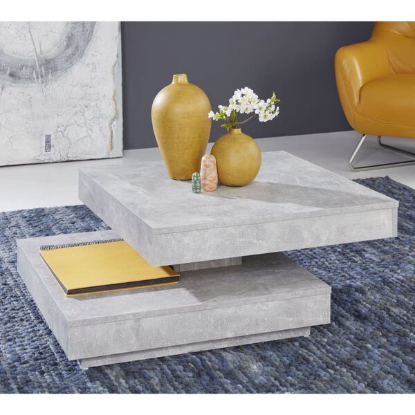 Trendteam Table basse Universal CT-119 Gris b&eacute;ton