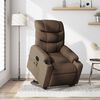 vidaXL Fauteuil inclinable de massage &eacute;lectrique Marron Tissu