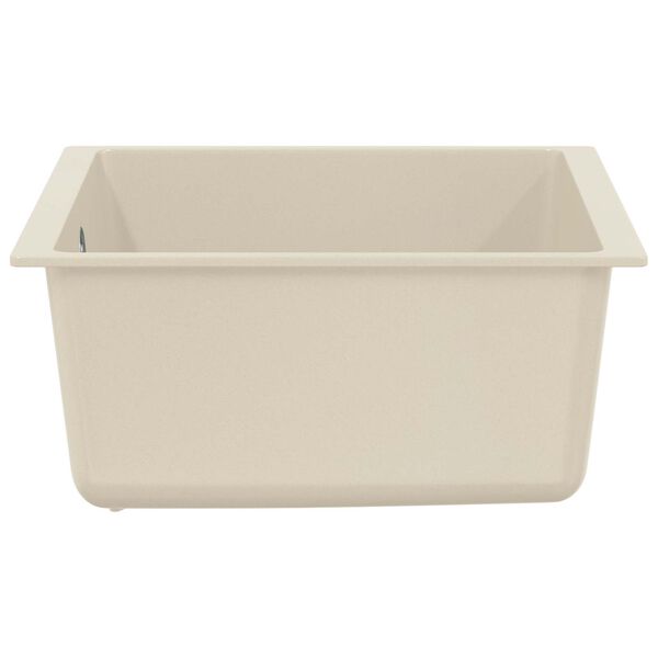 vidaXL &Eacute;vier Beige 430 x 460 mm 80% Quartz et 20% R&eacute;sine