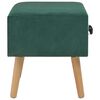 vidaXL Tables de chevet 2 pcs Vert 40x35x40 cm Velours
