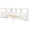 vidaXL Lit biblioth&egrave;que sans matelas blanc 90x190cm bois de pin massif