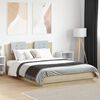 vidaXL Cadre de lit sans matelas ch&ecirc;ne sonoma 120x200 cm