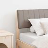 vidaXL T&ecirc;te de lit capitonn&eacute;e Taupe 100 cm Pin massif