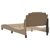 vidaXL Cadre de lit Viana avec LED sans matelas cappuccino 100x200 cm