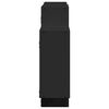 vidaXL Étagère murale noir 159x18x65 cm bois d'ingénierie