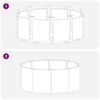 vidaXL Jardini&egrave;re Argent 90 x 90 x 35 cm Acier galvanis&eacute;