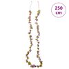 vidaXL Guirlandes de fleurs de No&euml;l 6 pcs violet clair 250 cm