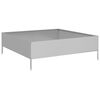 vidaXL Lit sur&eacute;lev&eacute; de jardin 100x100x33,5 cm acier inoxydable