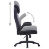 vidaXL Chaise r&eacute;glable pivotante Similicuir Noir