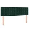 vidaXL Sommier &agrave; lattes de lit et matelas Vert fonc&eacute; 140x190cm Velours