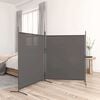 vidaXL Cloison de s&eacute;paration 2 panneaux Anthracite 348x180 cm Tissu
