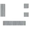 vidaXL Ensemble de meubles TV 5 pcs Sonoma gris Bois d'ing&eacute;nierie