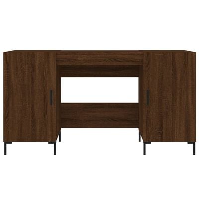 vidaXL Bureau chêne marron 140x50x75 cm bois d'ingénierie