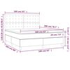 vidaXL Sommier &agrave; lattes de lit avec matelas LED Cappuccino 160x200 cm