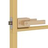 vidaXL Porte int&eacute;rieure mince dor&eacute; 83x201,5 cm verre tremp&eacute; aluminium