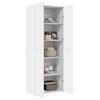 vidaXL Buffet haut blanc 70x42,5x185 cm bois d'ing&eacute;nierie