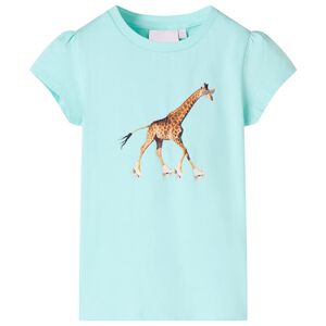 vidaXL T-shirt pour enfants aqua clair 116