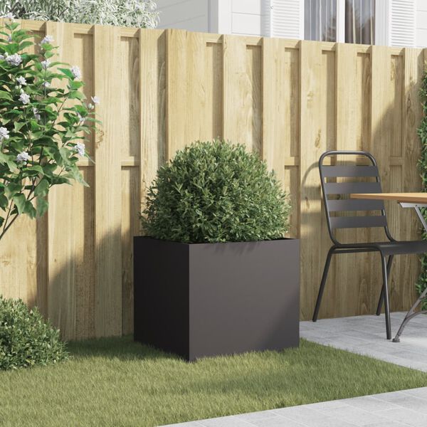 vidaXL Jardini&egrave;re noir 49x47x46 cm acier